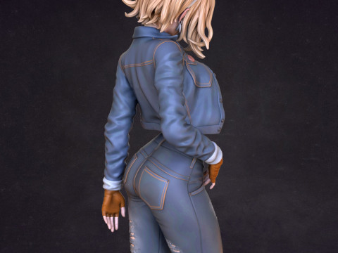Android 18 3D Baskı Modeli