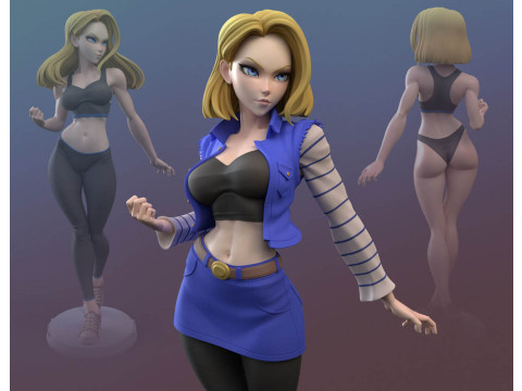 Android 18 3D Print Model