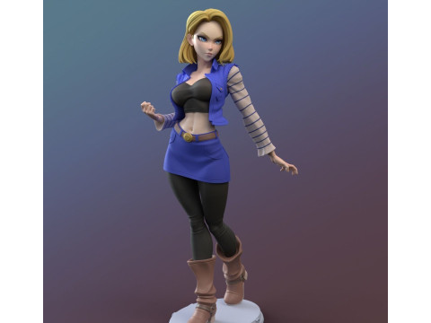 Android 18 Model Cetak 3D