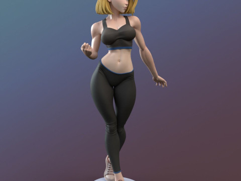 Android 18 Model Cetak 3D