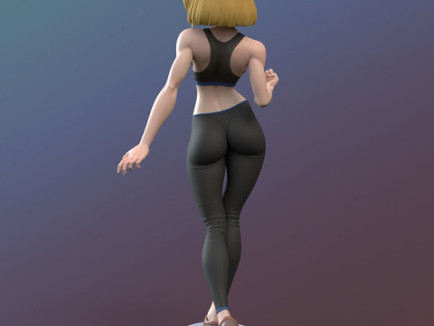Android 18 Model Cetak 3D