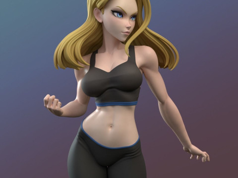 Android 18 Model Cetak 3D