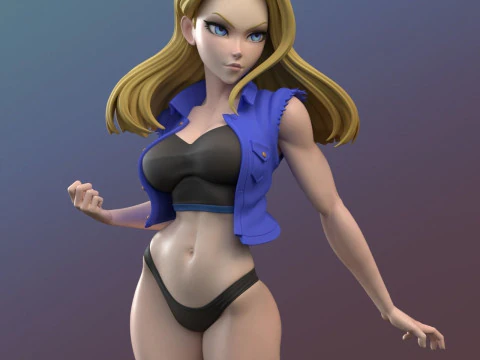Android 18 3D Print Model