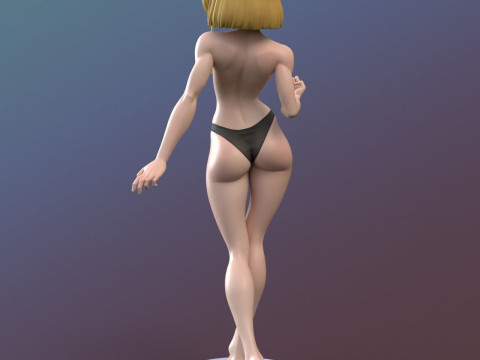 Android 18 Model Cetak 3D
