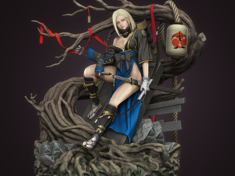 Android 18 Samurai Dragon Ball Modello di stampa 3D