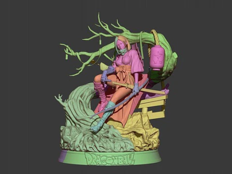 Android 18 Samurai Dragon Ball 3D Print Model