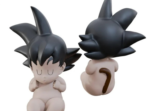 Baby Goku Figure 3D Print Model