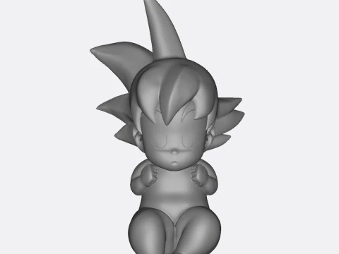 Baby Goku Figure 3D Print Model