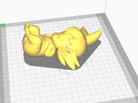 Baby Goku Figure 3D Print Model