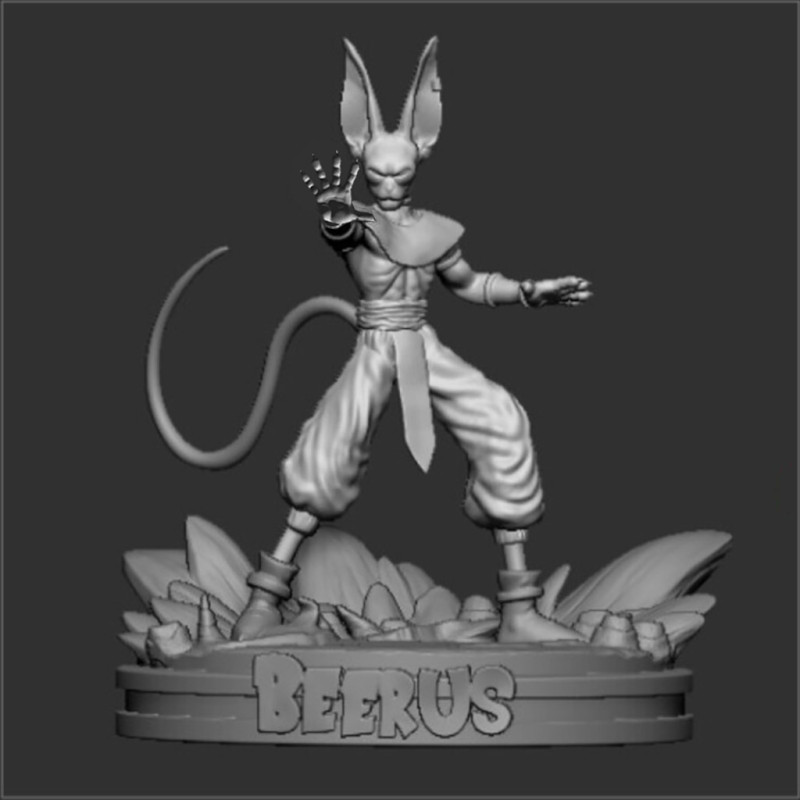 Beerus Dragon Ball Z 3D 打印模型 .c4d .max .obj .3ds .fbx .stl .blend