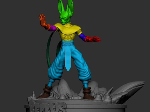 Beerus Dragon Ball Z 3D Print Model
