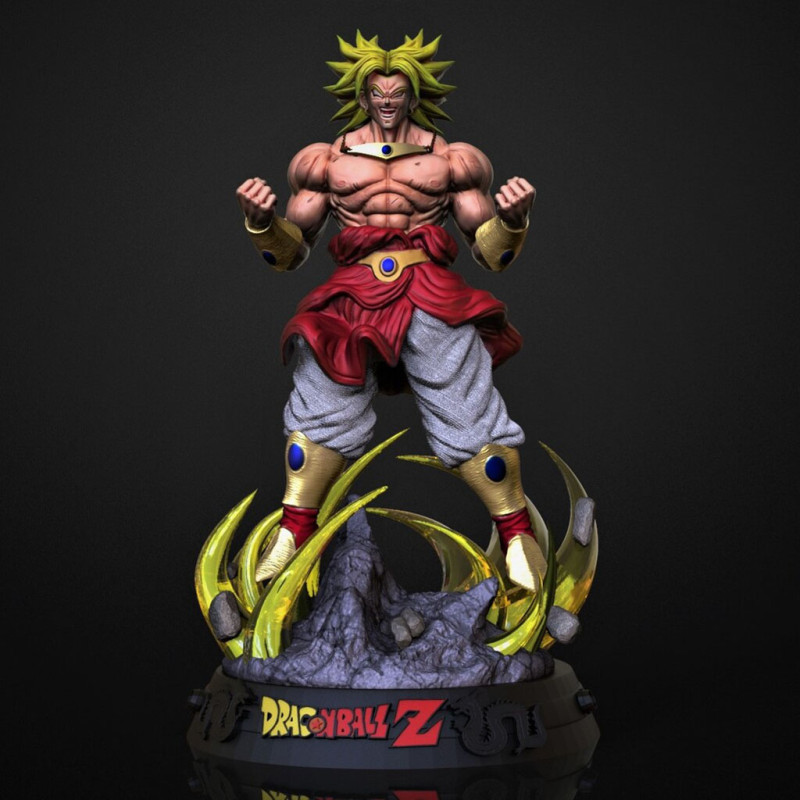 Broly Dragon Ball Z Modello di stampa 3D .c4d .max .obj .3ds .fbx .stl .blend 