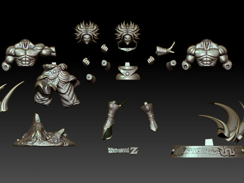 Broly Dragon Ball Z Modello di stampa 3D