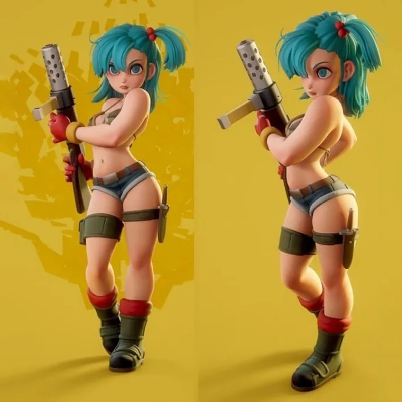 Bulma Figure 3D Druckmodell .c4d .max .obj .3ds .fbx .stl .blend