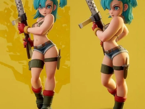 Bulma Figure Model do druku 3D