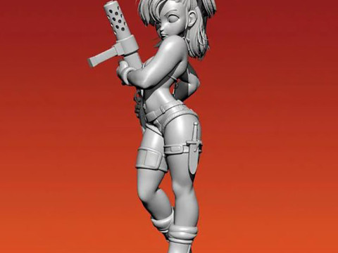 Bulma Figure 3D Druckmodell