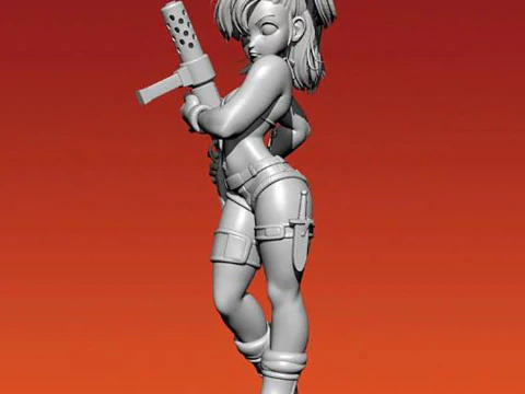 Bulma Figure 3D Print Model