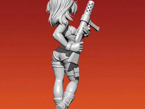 Bulma Figure 3D Druckmodell