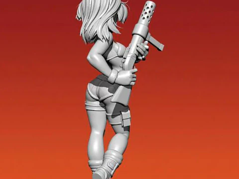 Bulma Figure 3D Print Model