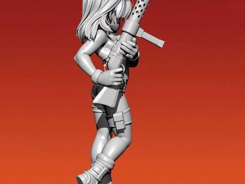 Bulma Figure 3D Druckmodell