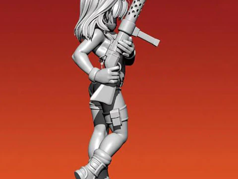 Bulma Figure 3D Print Model