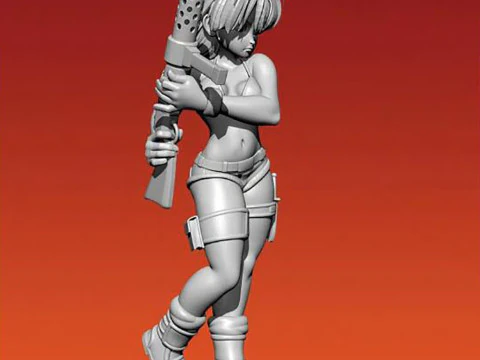 Bulma Figure 3D Print Model