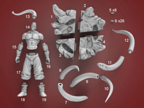 Super Buu Dragon Ball Z Modello di stampa 3D
