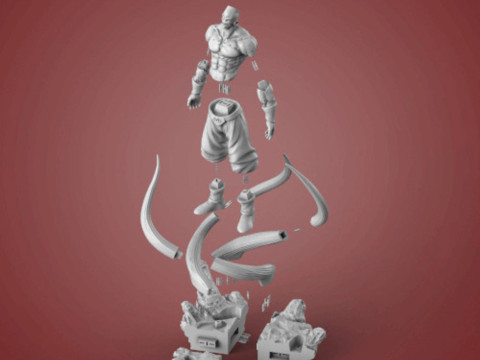 Super Buu Dragon Ball Z Modello di stampa 3D