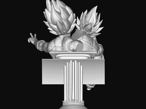 Vegeta Bust - Dragon Ball Z Model Cetak 3D