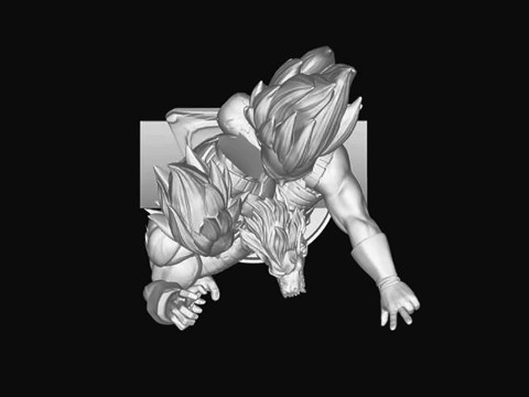Vegeta Bust - Dragon Ball Z Model Cetak 3D
