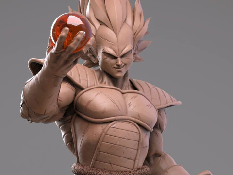 Vegeta Dragon Ball Z 3D Print Model