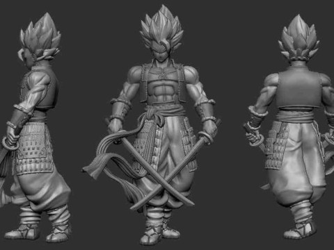 Gogeta Shogun 3Dプリントモデル