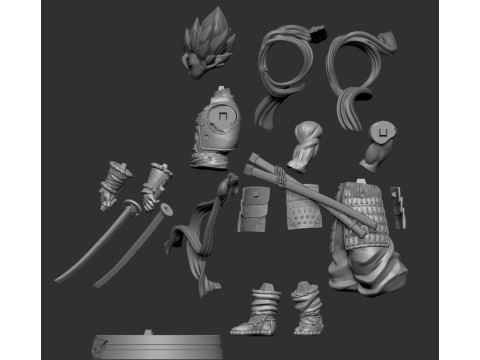Gogeta Shogun 3Dプリントモデル