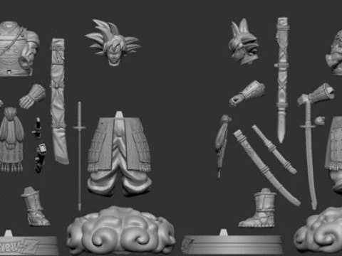 Son Goku Shogun 3D Print Model