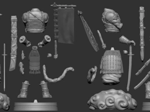 Son Goku Shogun 3D Print Model