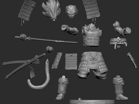 Вегета Сёгун 3D Принт Модель