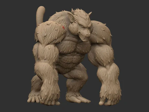 Dragon Ball Z'den Oozaru Goku 3D Baskı Modeli