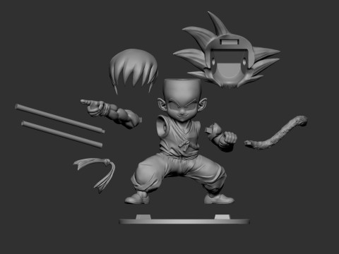 Child Son Goku 3D Print Model