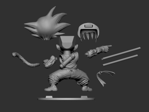 Child Son Goku 3D Print Model