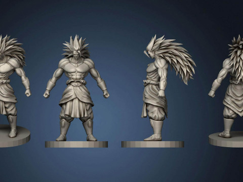 Broly - Dragon Ball Z Modello di stampa 3D