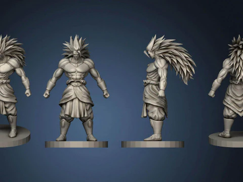 Broly-Dragon Ball Z Modelo de Impressão 3D