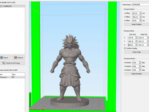 Broly - Dragon Ball Z Modello di stampa 3D
