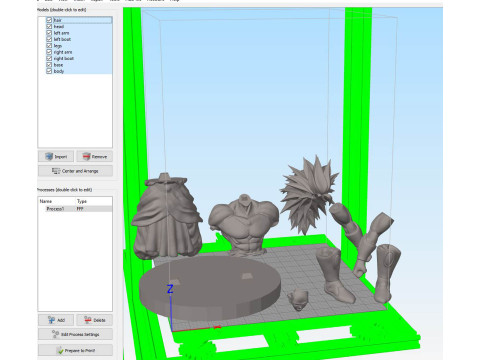 Broly - Dragon Ball Z Modello di stampa 3D