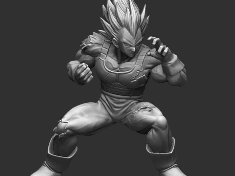 Vegeta - Dragon Ball Z Modelo de Impressão 3D