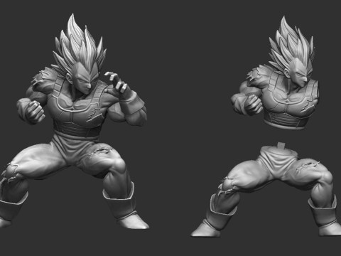 Vegeta – Dragon Ball Z 3D Druckmodell