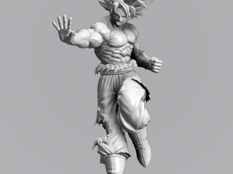 Goku Ultra Instinct 3D Modello di stampa 3D
