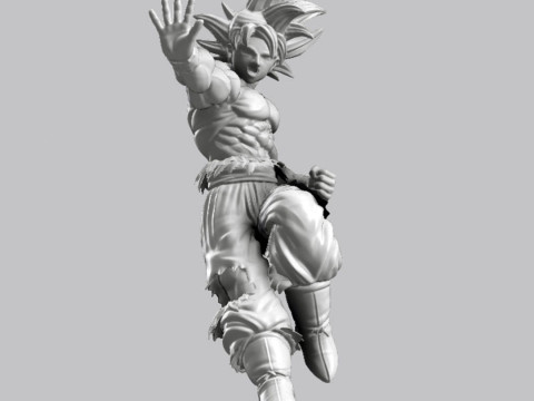 Goku Ultra Instinct 3D Modello di stampa 3D