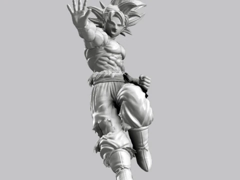 Goku Ultra Instinct 3D 3D Print Model