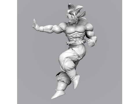 Goku Ultra Instinct 3D Modello di stampa 3D