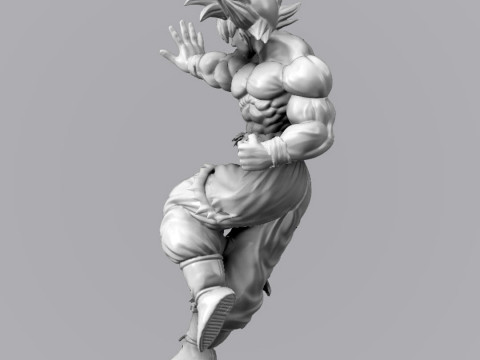 Goku Ultra Instinct 3D Modello di stampa 3D